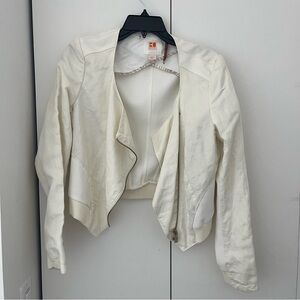 Hugo boss beige linen jacket